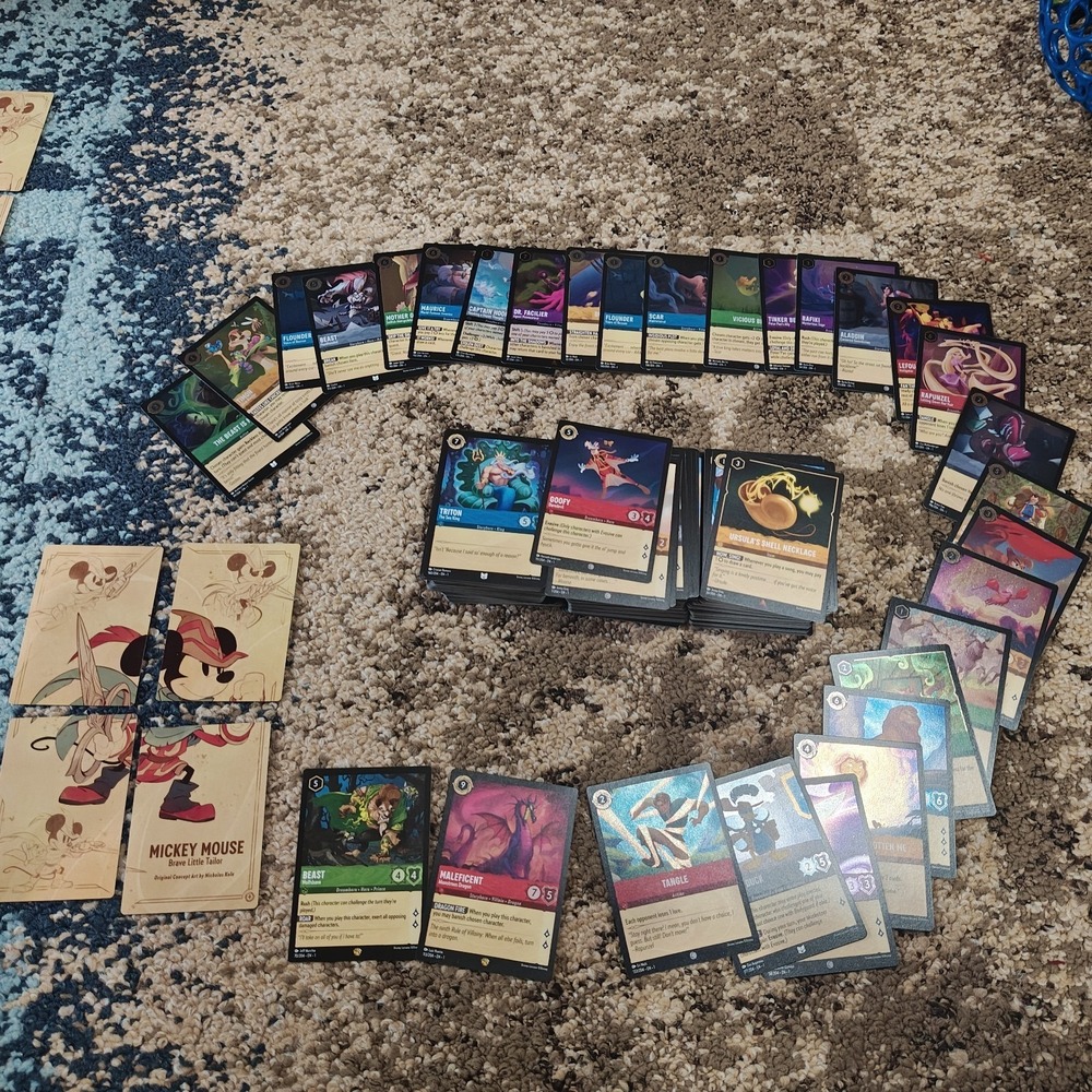 Disney Lorcana TCG Bulk Lot of 333 Common/Uncommon Cards First Chapter Box